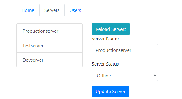 lista de servers lista de servers